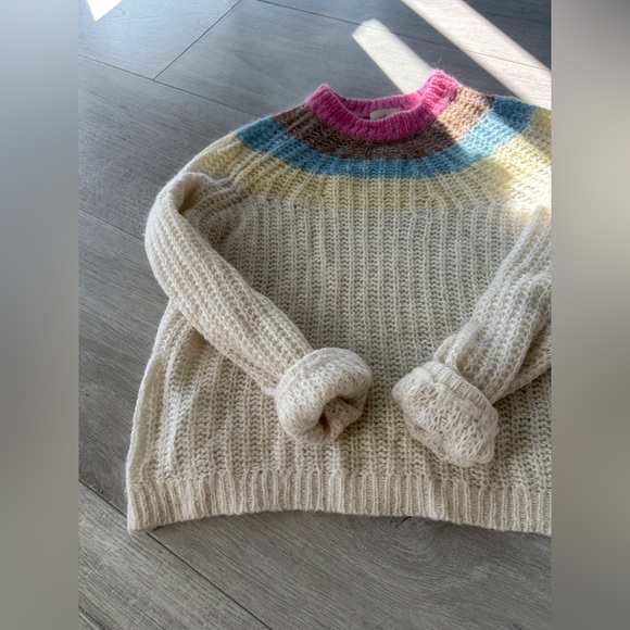 Aritzia Wilfred Giselle Butter Yellow Saba Mohair Alpaca Blend Sweater - Picture 12 of 15